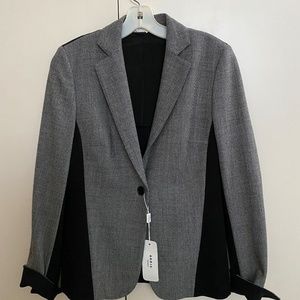 Akris Punto Grey And Black Jacket Size 6